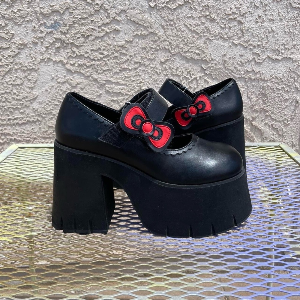 precious present hello kitty x dolls kill platform mary janes